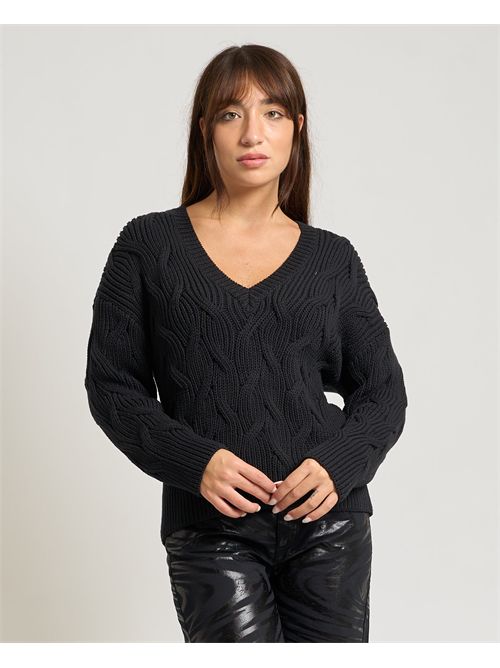 Maglione donna AX con scollo a V ARMANI EXCHANGE | XW001771-AF16638UC001